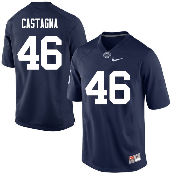 Men Penn State Nittany Lions #46 Colin Castagna College Football Jerseys-Navy